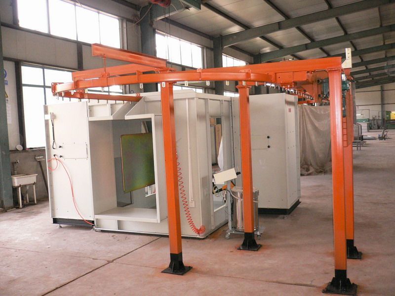 Top Manual Electrostatic Powder Coating Spray Booth Powder Coating Line