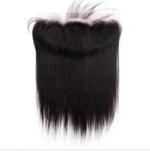 Wholesale Swiss Human Hair Lace Frontal 13x4 Virgin Thin Transparent Closure Pre Plucked from china suppliers