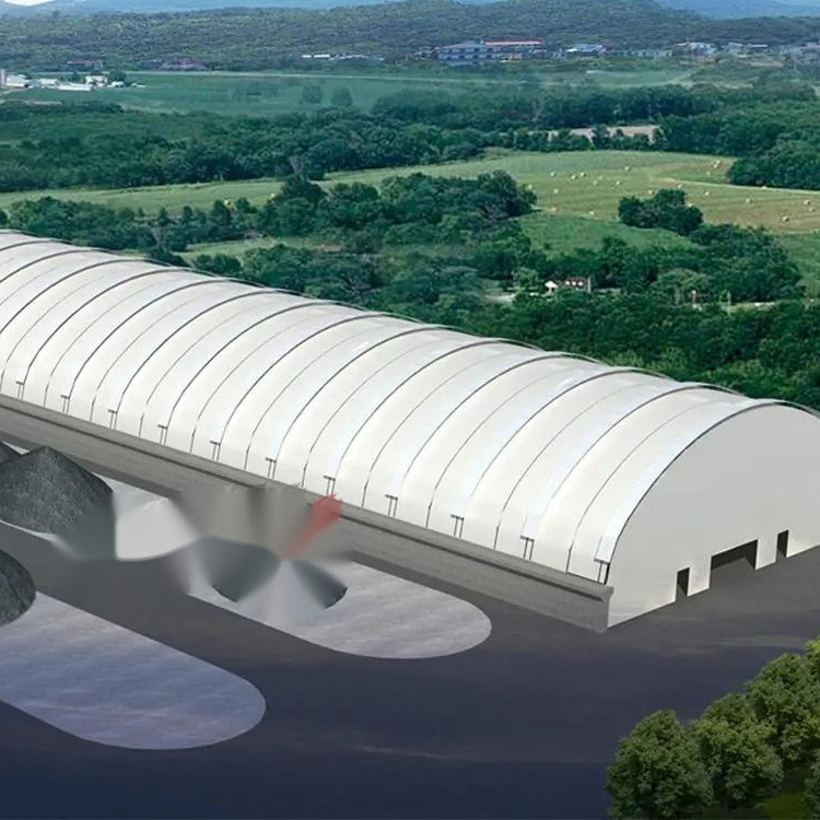 Q235 Tension Membrane Structure Building PU 0.6mm Roof Waterproof
