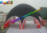 UV-treated PVC Coated Nylon Outdoor Inflatable Party Tent Red / Black