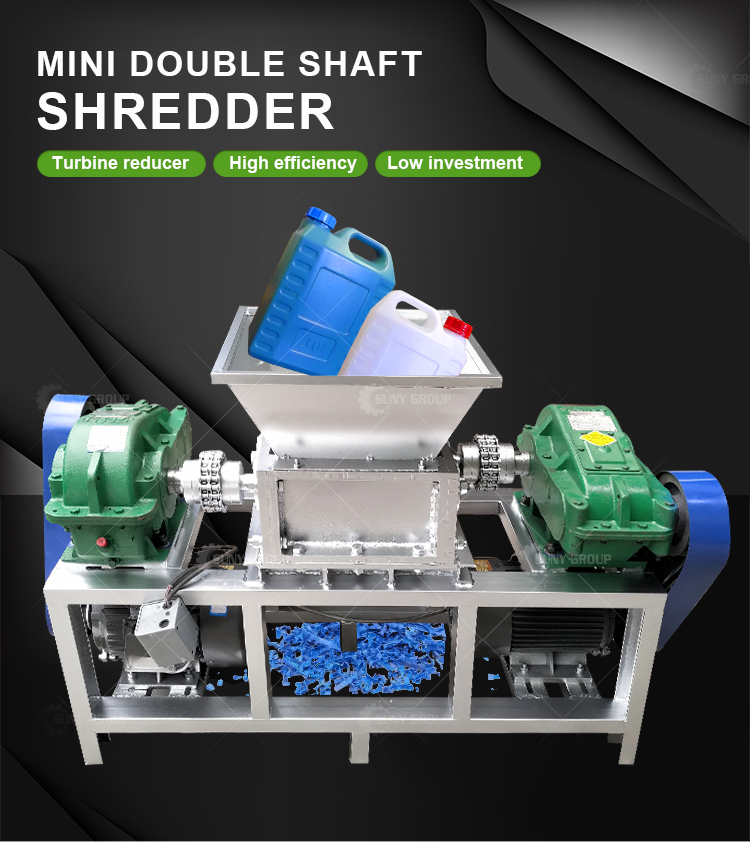 Retail Waste Plastic Crusher 100-1000kg/h Waste Metal Scrap Crushing Machine Mini Metal Shredder
