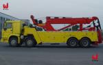 Sinotruk 8X4 Wrecker Tow Truck 50t Yellow Heavy Vehicle Towing