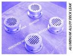 Made in China-round flanged aluminum alloy marine deck drain-round aluminum