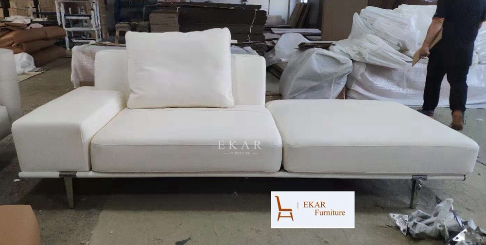 High End Modern Home Furniture Sectional L Shaped Fabric Couch Living Room Sofa