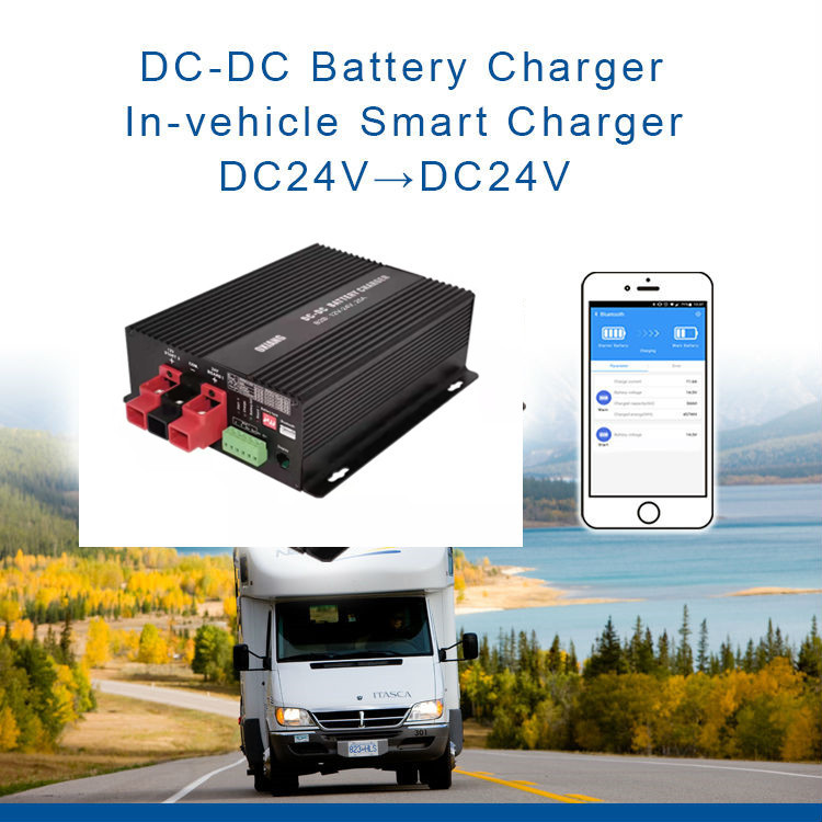DC 24V Solar battery Vehicle charger for RV Boat lithium Gel Lifepo4 Sealed battery