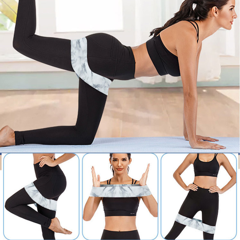 Fitness Crossfit Exercise Elastic Resistance Exercise Bands Set For Strength Training Workout Sport