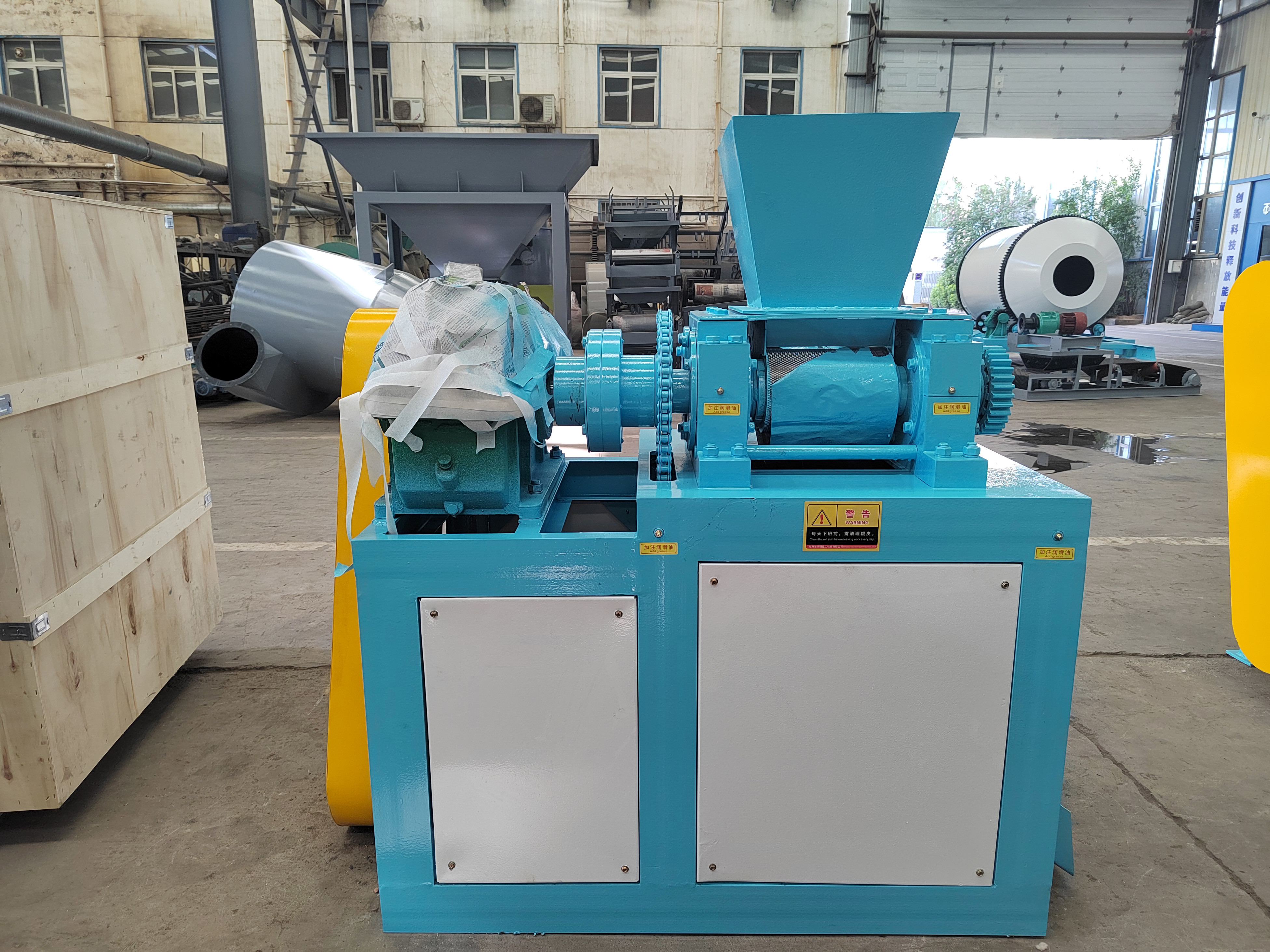 50hz Organic Fertilizer Granulator Compost Waste 40% Feed Moisture