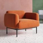 Hotel single sofa chair bedroom sofa custom fabric leisure chair