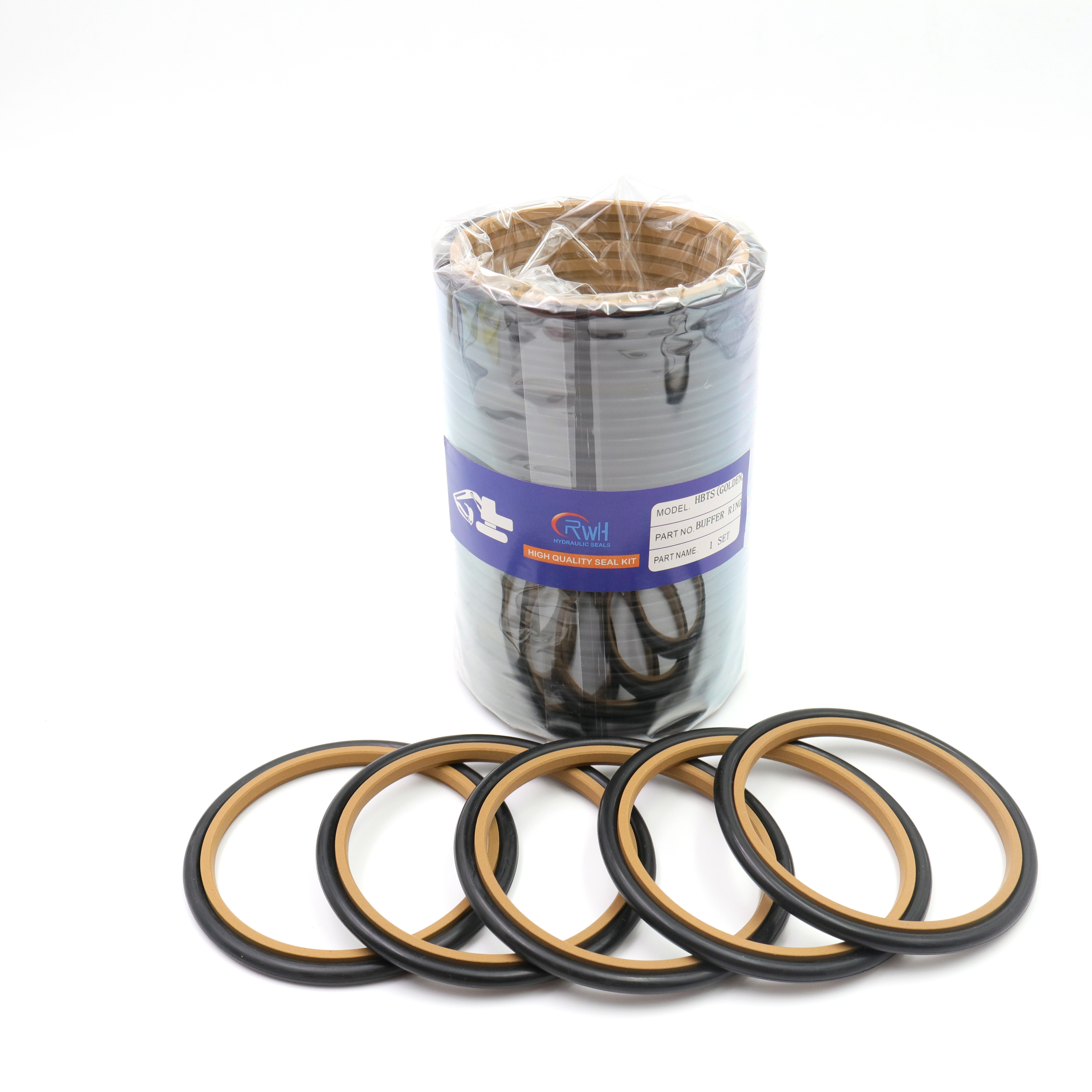 Construction Equipment Hydraulic Buffer Ring HBTS PTFE NBR