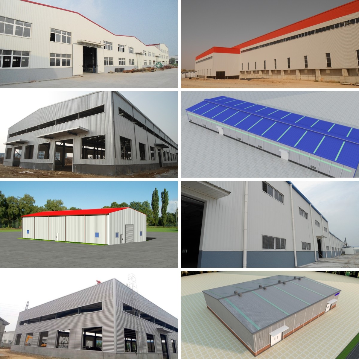 Warehouse Workshop Heavy Steel Structure CE EN1090 ISO9001