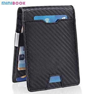 Wholesale Minibook Rfid Clip Carbon Fiber Wallet Clip Card Holder for Organizing Business Cards from china suppliers