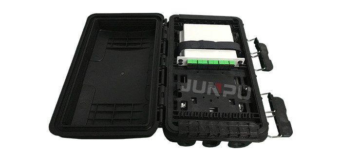 FTTH Fiber Drop Cable IP65 Fiber Optic Splice Closure 16 Joint Black GF Box