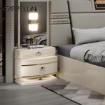 Contemporary Classic King Size Leather Bed Set Double Queen Royal Luxury Modern