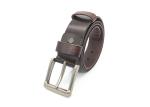 Soft Male Full Grain Leather Bridle Belt Anti - Scratch Gunmetal Buckle