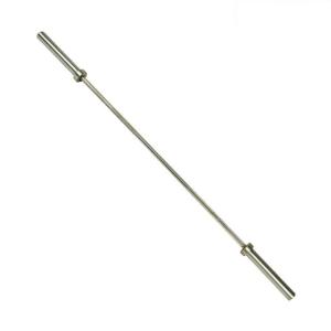 Wholesale women's powerlifting barbell 15kg, 1000lb capacity white zinc, IWF weightlifting training bar from china suppliers
