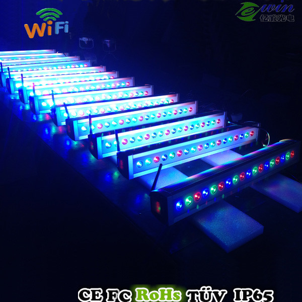 110-230V RGB 3in1 LED Landscape wireless dmx linear wall washer Light