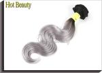Grey 26 Inch 5A Virgin Brazilian Hair Body Wave Human Hair For Braiding