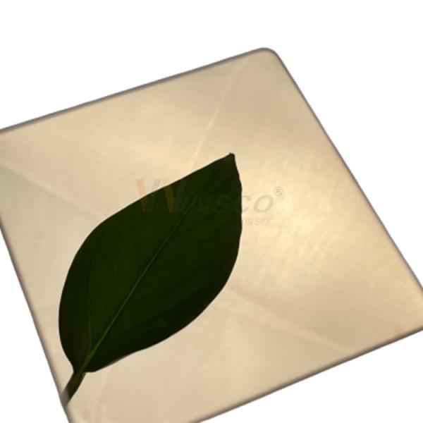 SS 316 Durable Super Mirror Stainless Steel Sheet Cold Rolled With Rose Gold