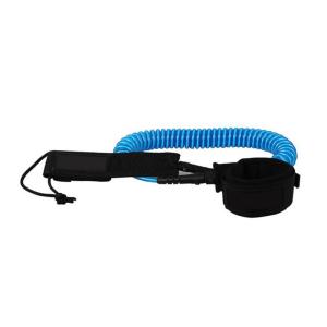 Wholesale Black Blue TPU 7mm SUP Coil Leash from china suppliers