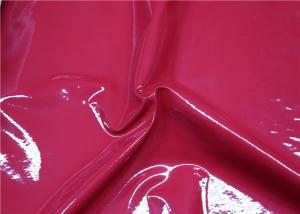 Wholesale Red Patent Synthetic Leather , High Polish Shoes Patent Leather No Fading from china suppliers