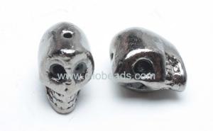 Wholesale Gun Black Plated Alloy Skull Beads Jewelry Beads Findings AL13133 from china suppliers