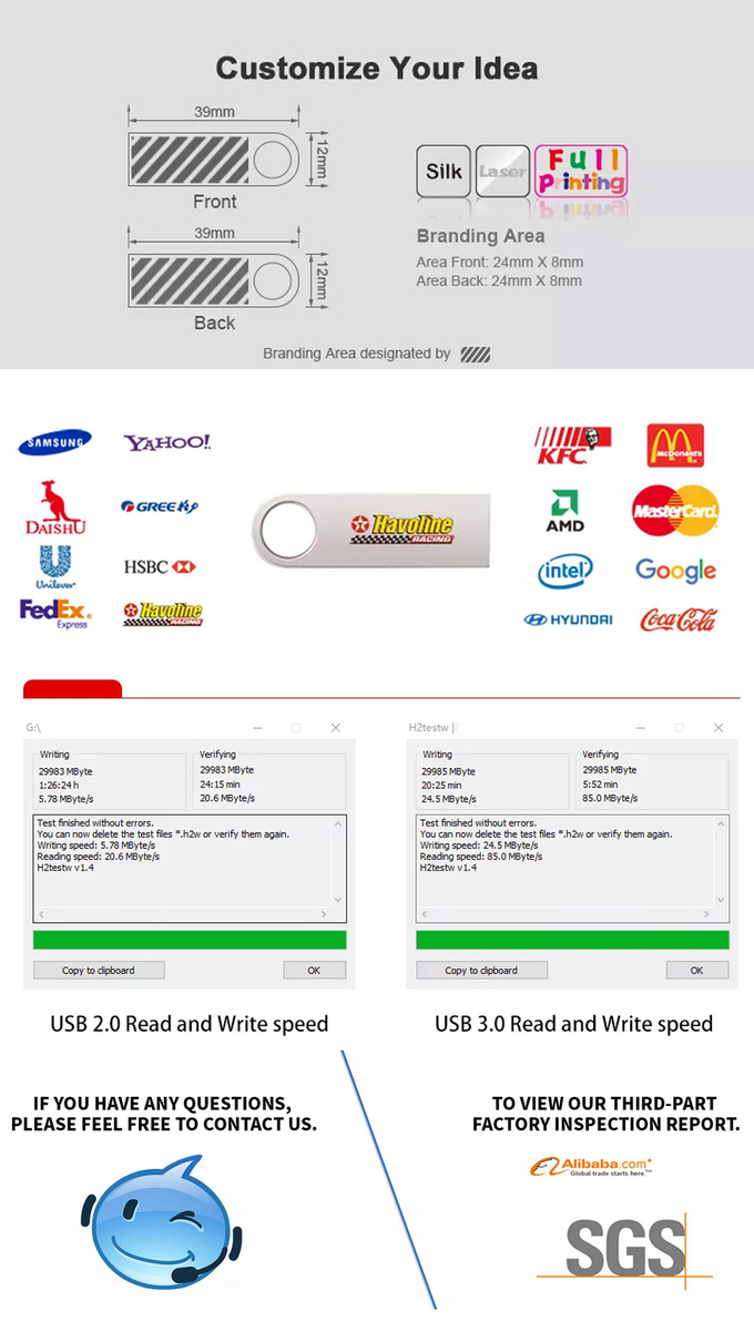 Wholesale Metal USB Flash Drive Pen Drive 32gb 64gb 128gb