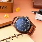 3ATM BSCI Quartz Men Wrist Watch Mineral Lens Minimalist Swiss