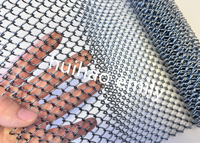 Architectural Aluminum Metal Coil Drapery Mesh For Shopping Malls