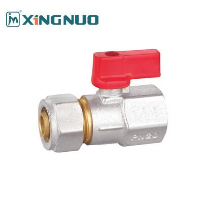 BV1061-F Mini Ball Valve brass valve female threaded 1/2 inch X16 3/4 inch X20