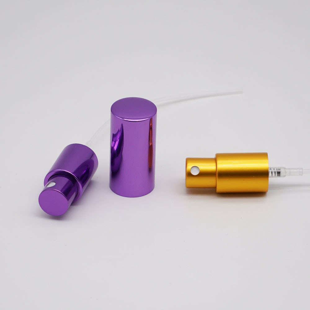Travel Perfume Screw Spray Pump Aluminum Fine Mist Sprayer With Cap For Bottles