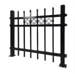 Hot Sale New Design Black Coated Galvanized Steel Tubular 8 Feet Steel Fence For