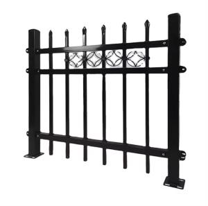 Wholesale Hot Sale New Design Black Coated Galvanized Steel Tubular 8 Feet Steel Fence For Garden from china suppliers