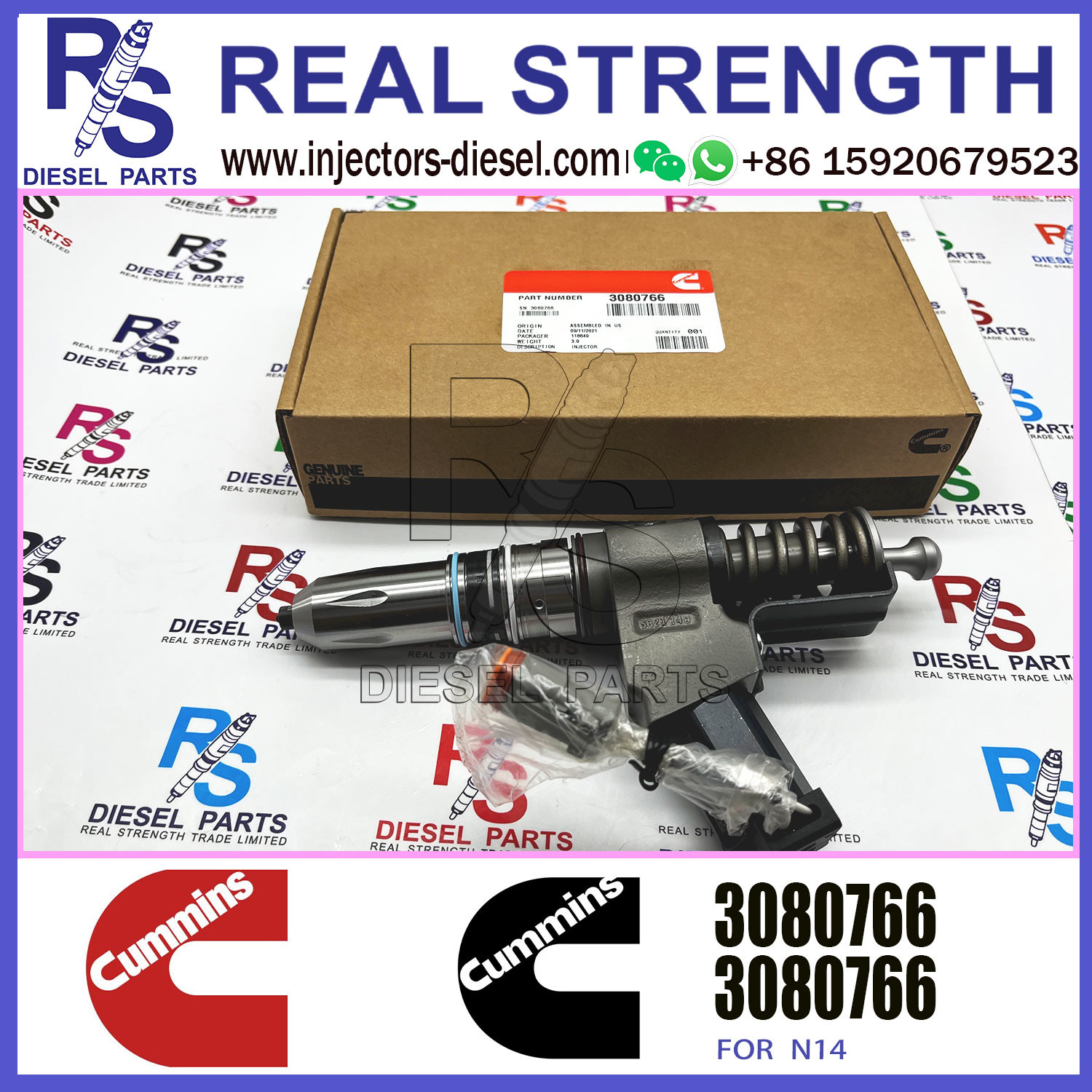 3080766 Diesel Engine Injector 070112 3070118 3070113 3070155 Engine Parts