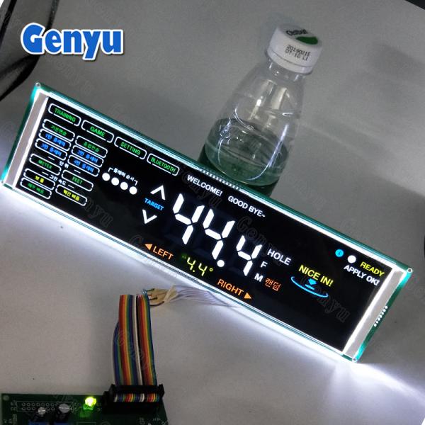 Custom LCD Display Module 8 Digit 7 Segment Display with Black Background LCD Size TN VA Black Monochrome LCD Screen
