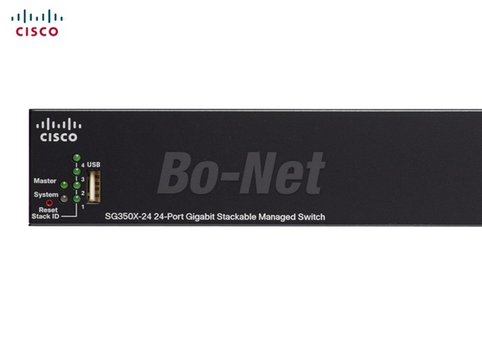 Stackable Managed Cisco Gigabit Switch 24 Port 128Gbps SG350X-24-K9-CN SG350X-24