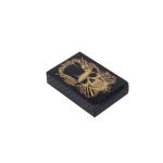 Black PVC Plastic Poker Cards Hot Gold And Silver Stamped
