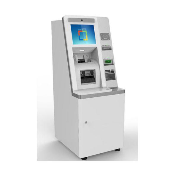 220V 17'' Screen Foreign Currency Exchange Machine ATM Kiosk With Cash Acceptor