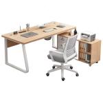Commercial Furniture Simple Modern Wooden Office Desk and Chair with File