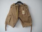 short, mens short in 100% cotton, fishing short, casual short, khaki color, S