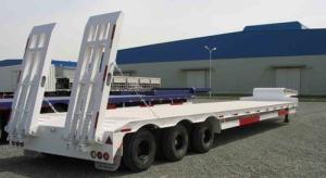 Wholesale Heavy Mechanical Suspension Lowboy Semi Trailer 100 Ton 4/6 Axles for Equipment Transport from china suppliers