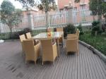 Wicker Rattan Garden Dining Sets , Comfortable Cane Furniture