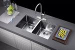 Dual Bowl Undermount Stainless Steel Kitchen Sink Sliver Color / Modern