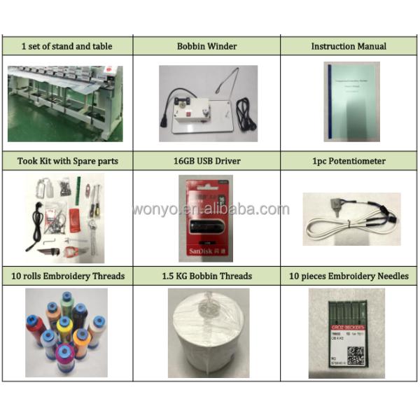High Precision Computer Barudan Embroidery Machine / 4 Heads Embroidery Machine