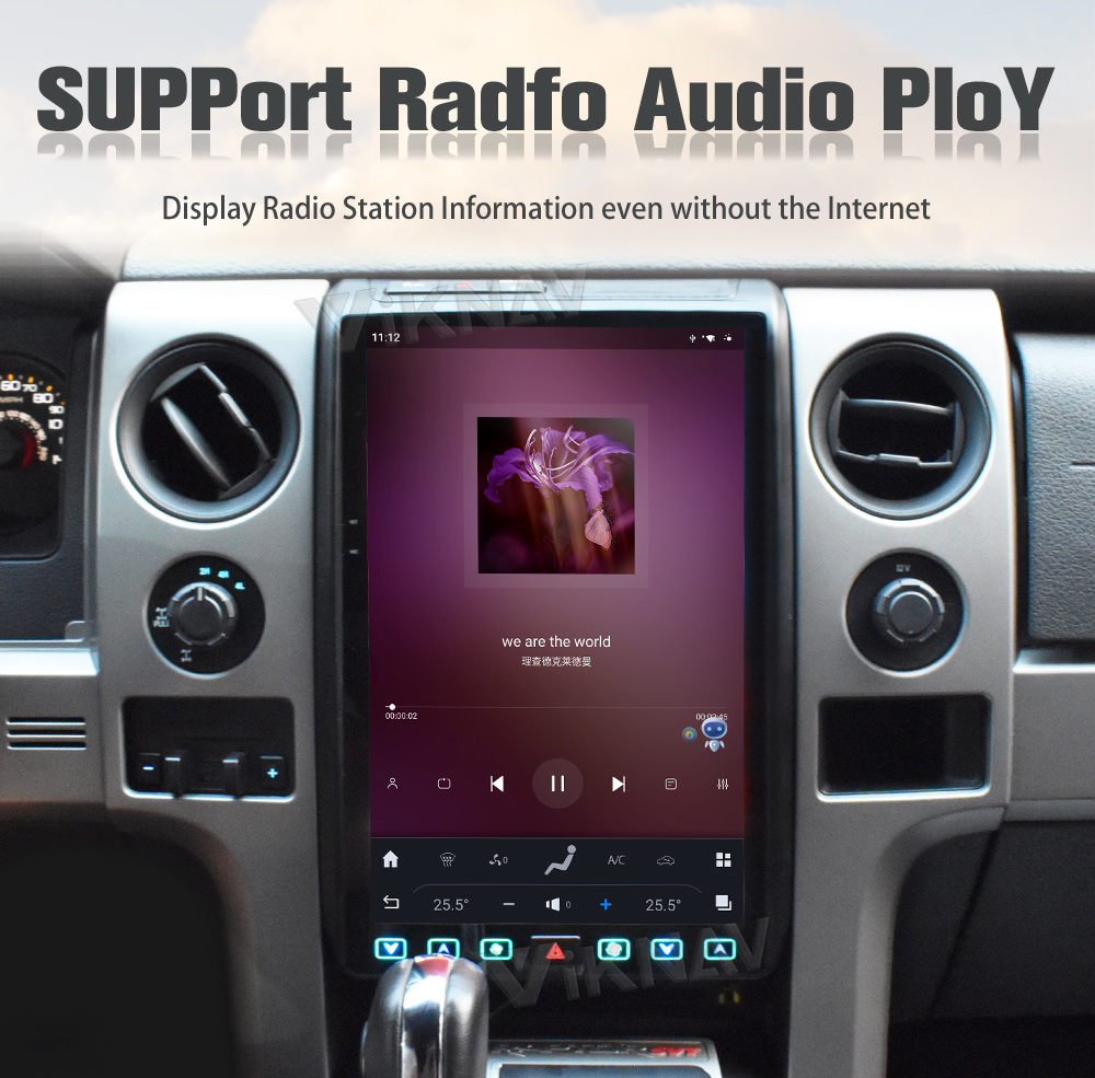 Viknav Car Radio For Ford F150 (2009-2012) 14.4 inch Wireless CarPlay Touch Screen Stereo Head Unit