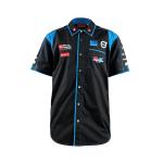 Wicking Breathable Embroidery Artwork Polyester Elastane Shirts for Active