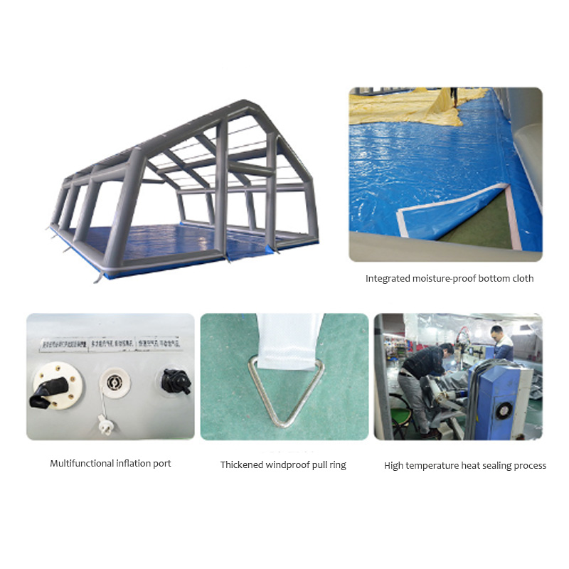 High Quality Emergency Custom Large Easy To Set Up Industrial Portable Tent Inflatable