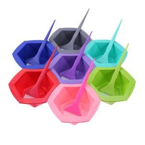 Wholesale Colorful Hair Dye Brush And Bowl Set Customized Logo For Barber Shop / Salon Use from china suppliers