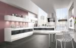 900mm PVC Furniture Modern Modular Kitchen Cabinets SS Sink L Shape
