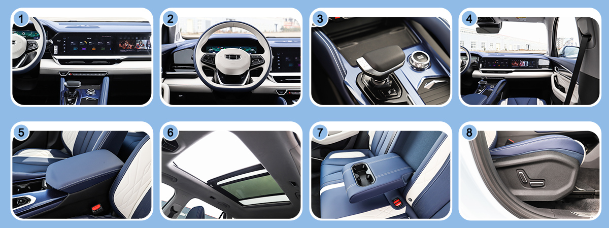 2024 Geely Monjaro gasoline car 4wd 2.0TD AWD high performance edition new car made in China Geely xingyue L