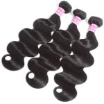 Healthy End Body Wave Indian Human Hair Weave Natural Black For Black Women